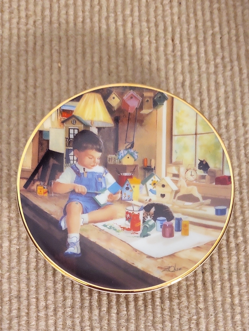 Zolan "Finishing Touches" Collector Plate 1999 Limited Edition